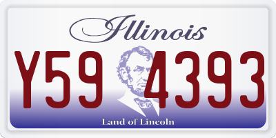 IL license plate Y594393