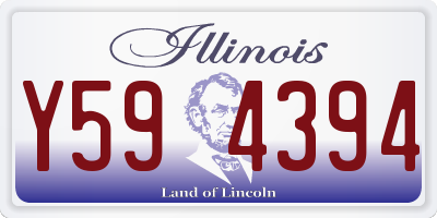 IL license plate Y594394