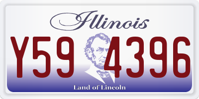 IL license plate Y594396