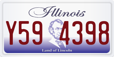 IL license plate Y594398