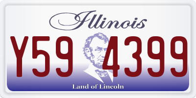 IL license plate Y594399