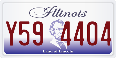 IL license plate Y594404