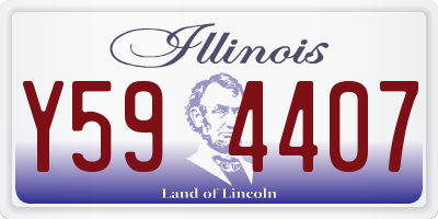 IL license plate Y594407