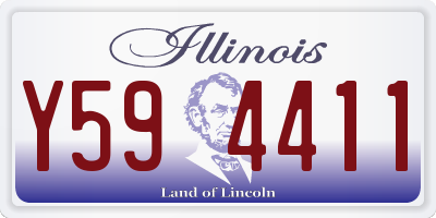 IL license plate Y594411