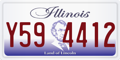 IL license plate Y594412