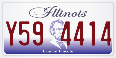 IL license plate Y594414