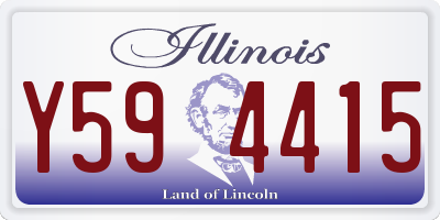 IL license plate Y594415