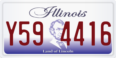 IL license plate Y594416