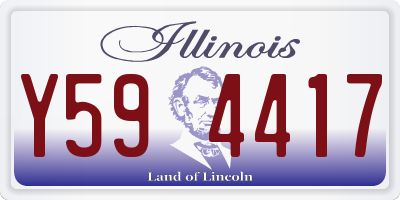 IL license plate Y594417