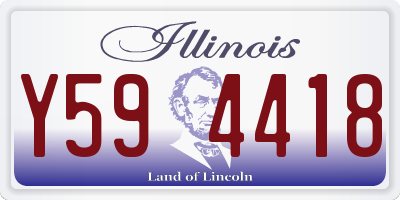 IL license plate Y594418