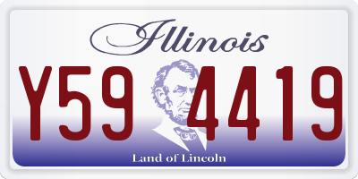 IL license plate Y594419