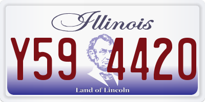 IL license plate Y594420