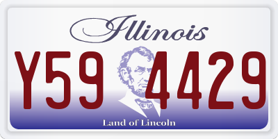 IL license plate Y594429