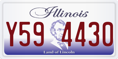 IL license plate Y594430