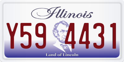 IL license plate Y594431