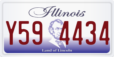 IL license plate Y594434