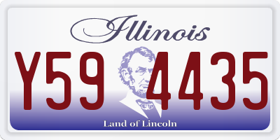 IL license plate Y594435