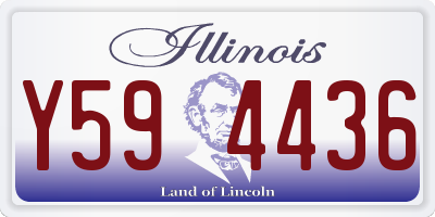 IL license plate Y594436