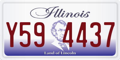 IL license plate Y594437