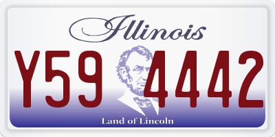 IL license plate Y594442