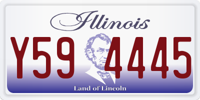 IL license plate Y594445
