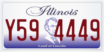 IL license plate Y594449