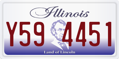 IL license plate Y594451