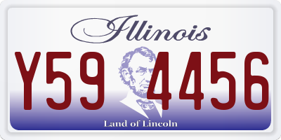 IL license plate Y594456