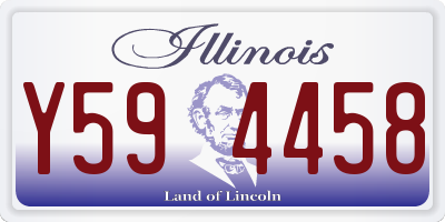 IL license plate Y594458