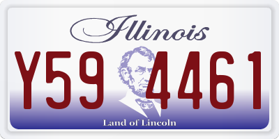 IL license plate Y594461