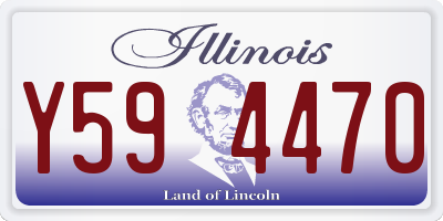 IL license plate Y594470