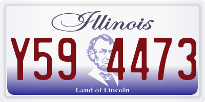 IL license plate Y594473