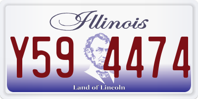 IL license plate Y594474