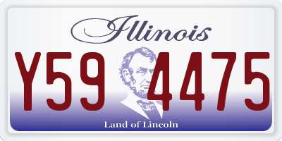 IL license plate Y594475
