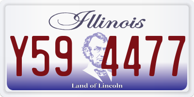 IL license plate Y594477