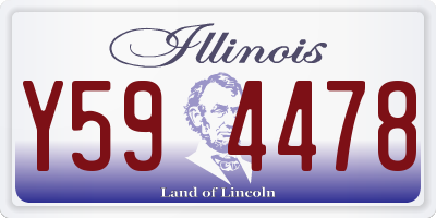 IL license plate Y594478