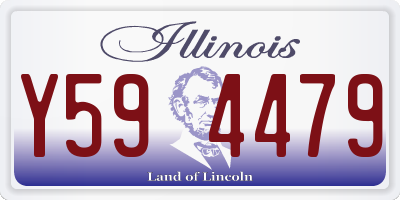 IL license plate Y594479
