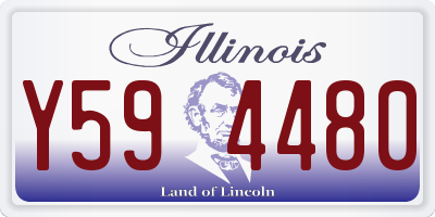 IL license plate Y594480