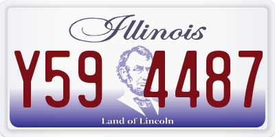 IL license plate Y594487