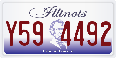 IL license plate Y594492