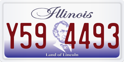 IL license plate Y594493