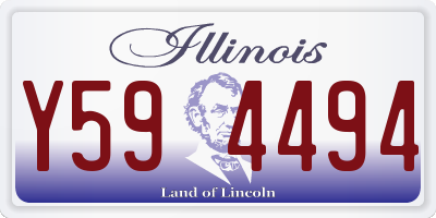 IL license plate Y594494