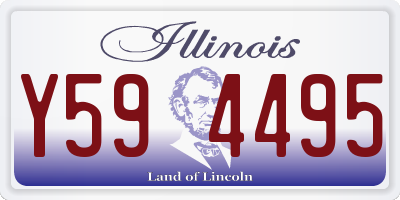 IL license plate Y594495