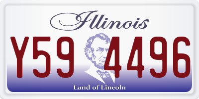 IL license plate Y594496