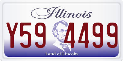 IL license plate Y594499
