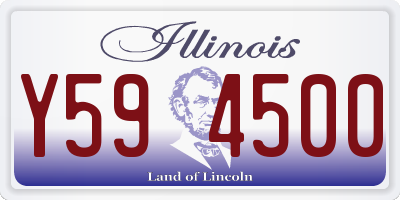 IL license plate Y594500
