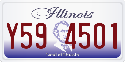 IL license plate Y594501