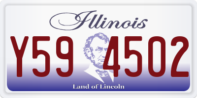 IL license plate Y594502