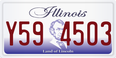 IL license plate Y594503