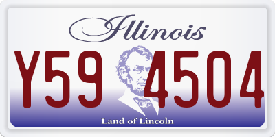 IL license plate Y594504